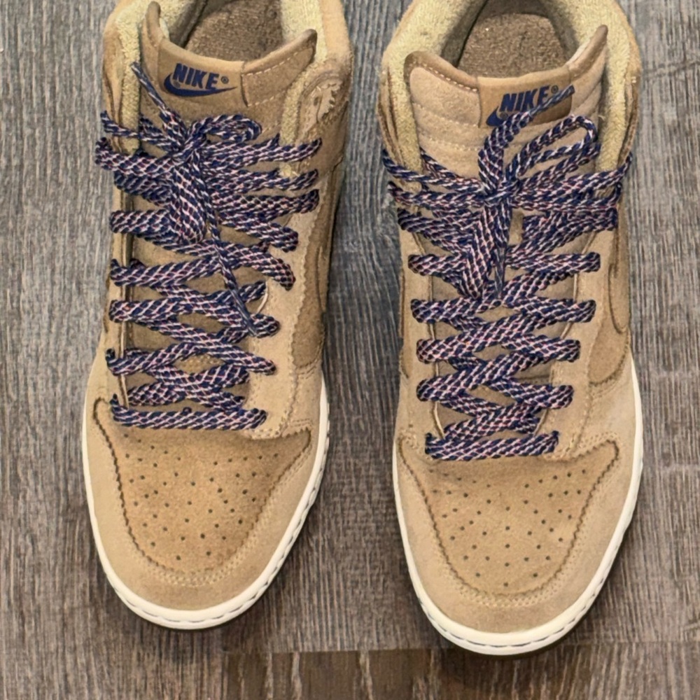 Nike Dunks Sky High Black Hidden Brown Suede Filbert Shoes